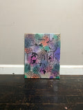 “Trippy Spray paint” mini canvas