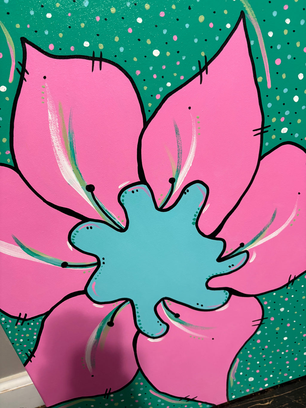 “The flower” custom canvas