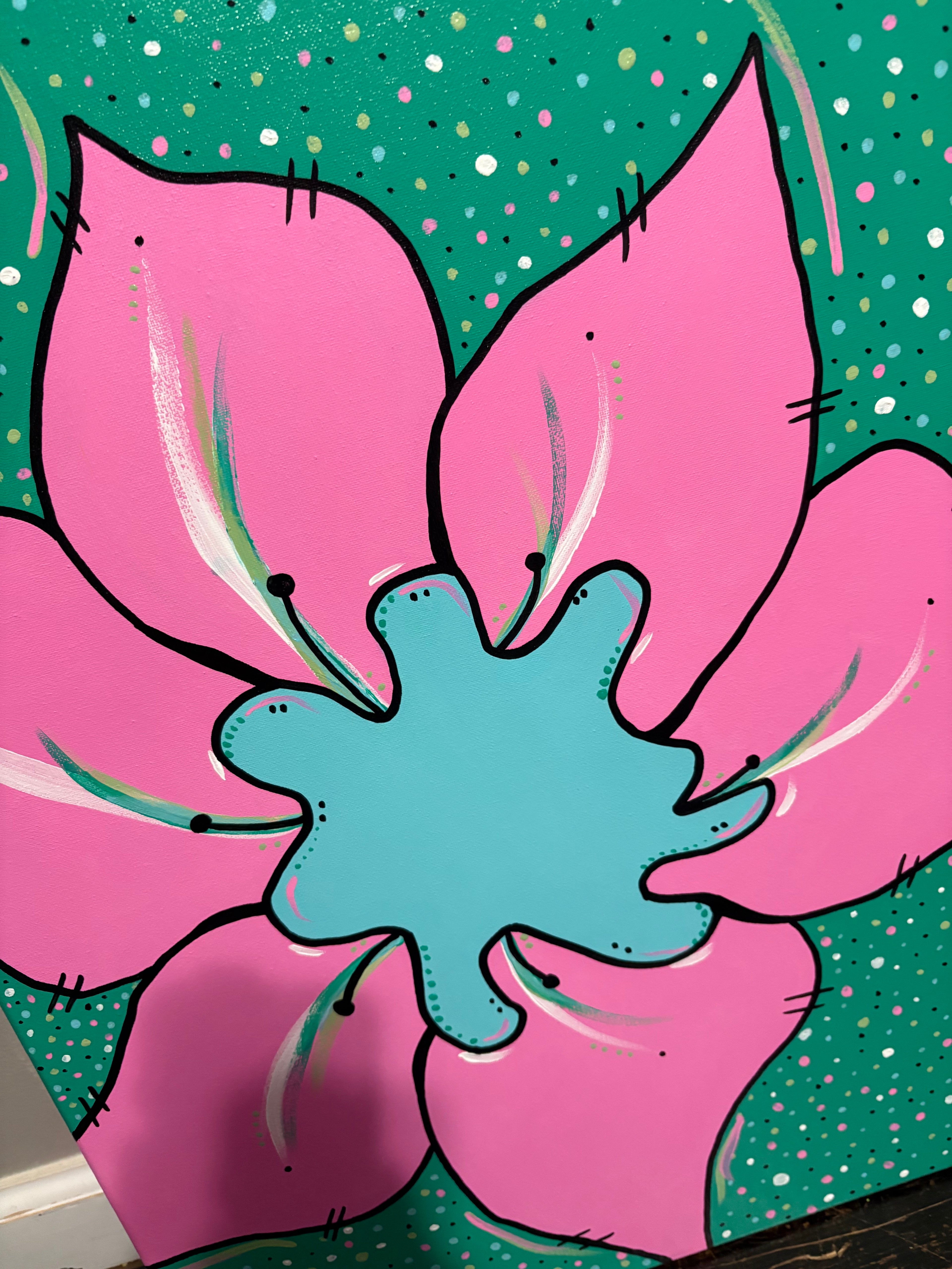 “The flower” custom canvas