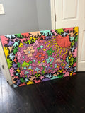 “Trippy mushroom” custom canvas