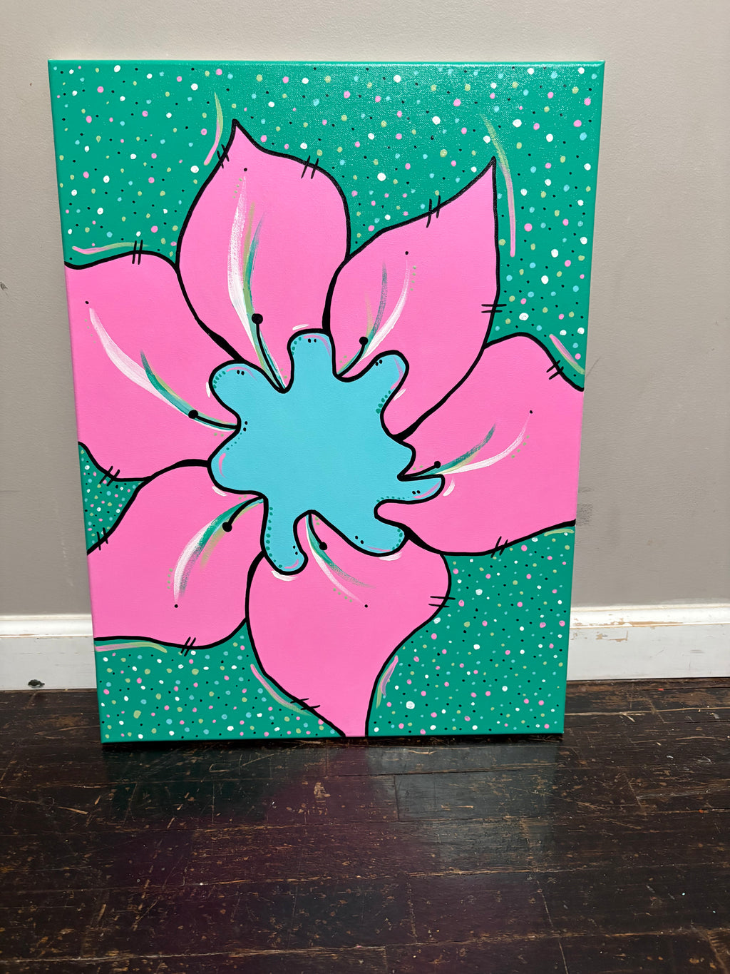 “The flower” custom canvas