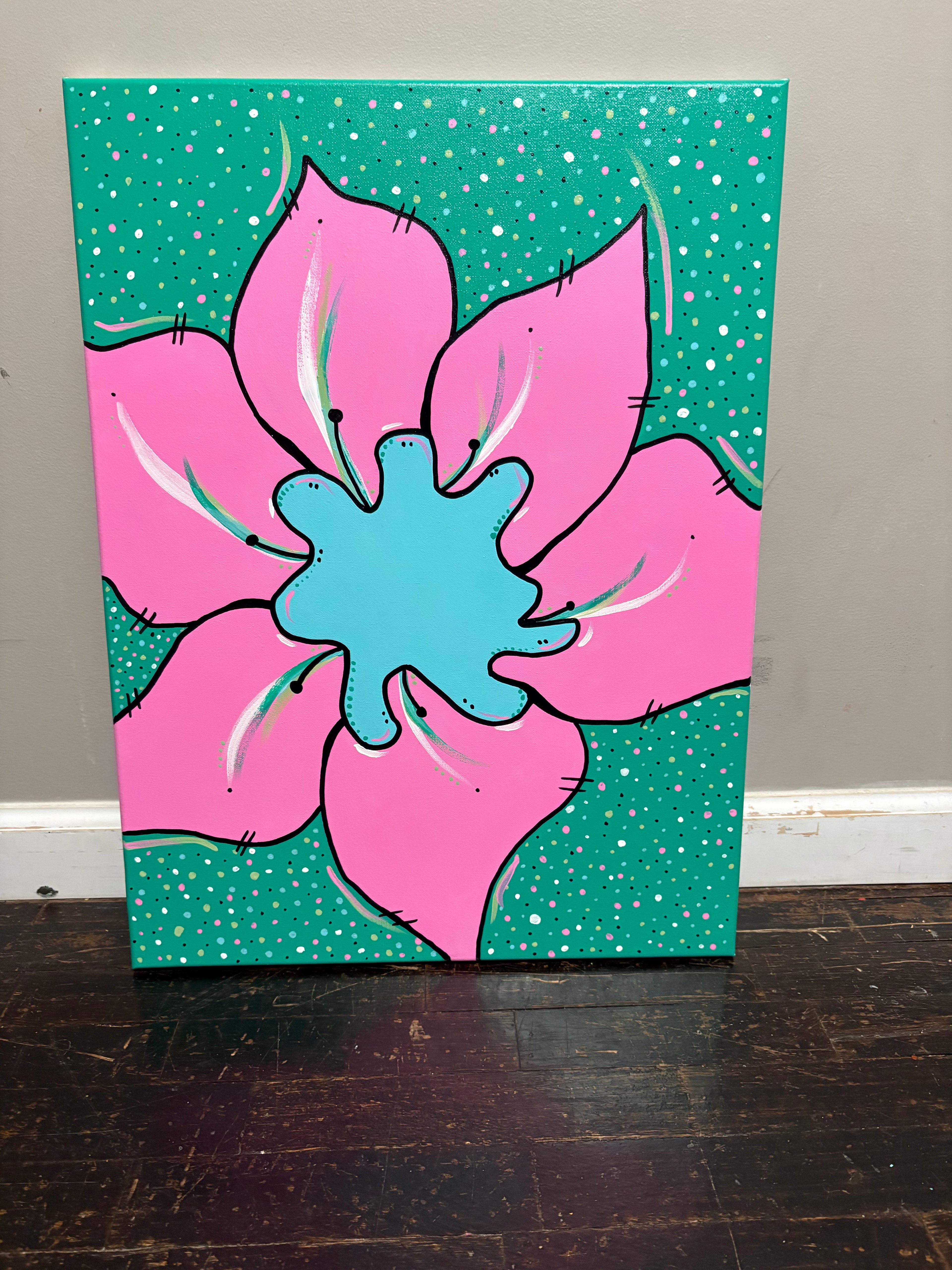 “The flower” custom canvas