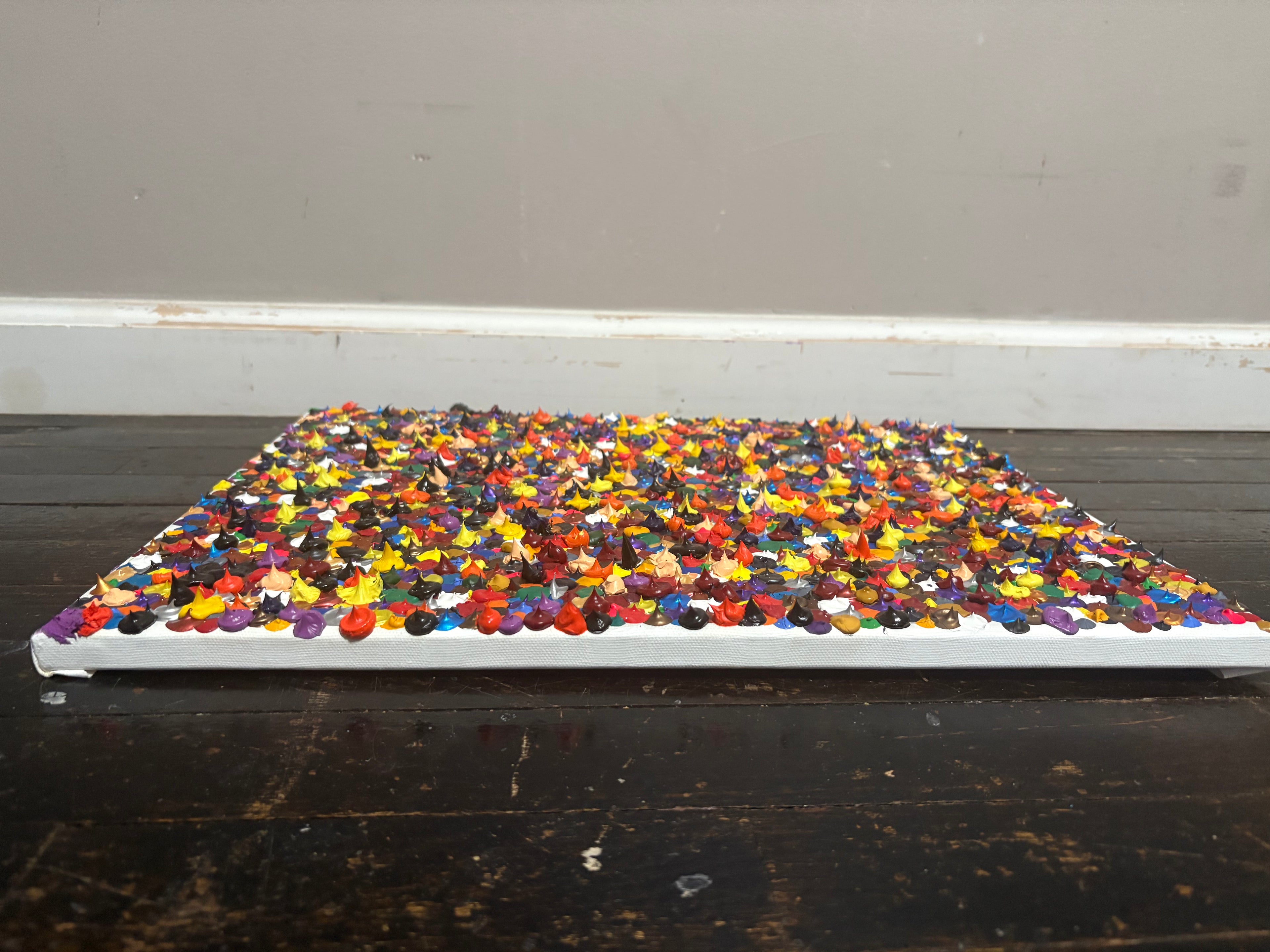 “Full of dots” custom canvas