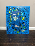 “The Skull” custom canvas