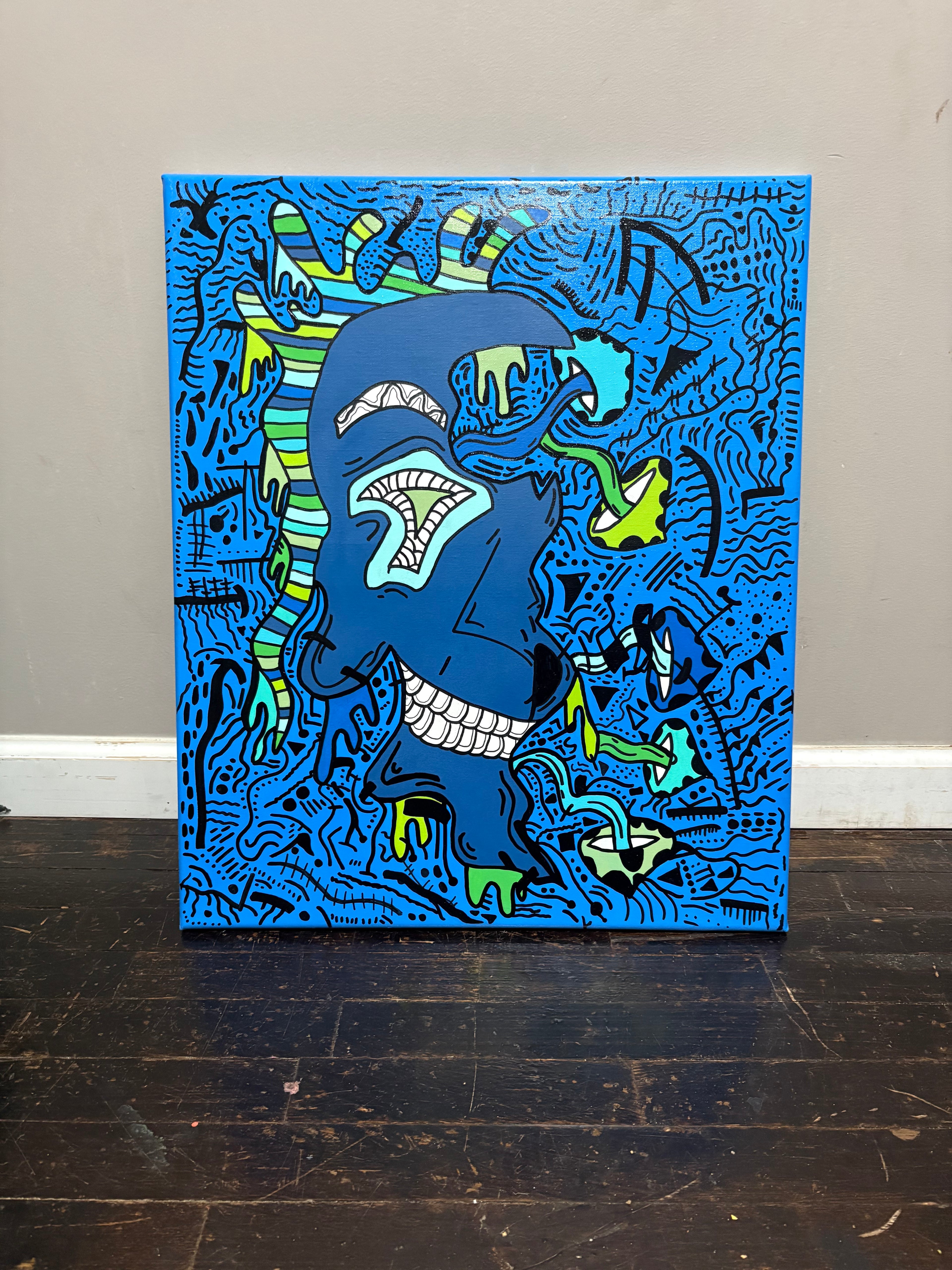 “The Skull” custom canvas
