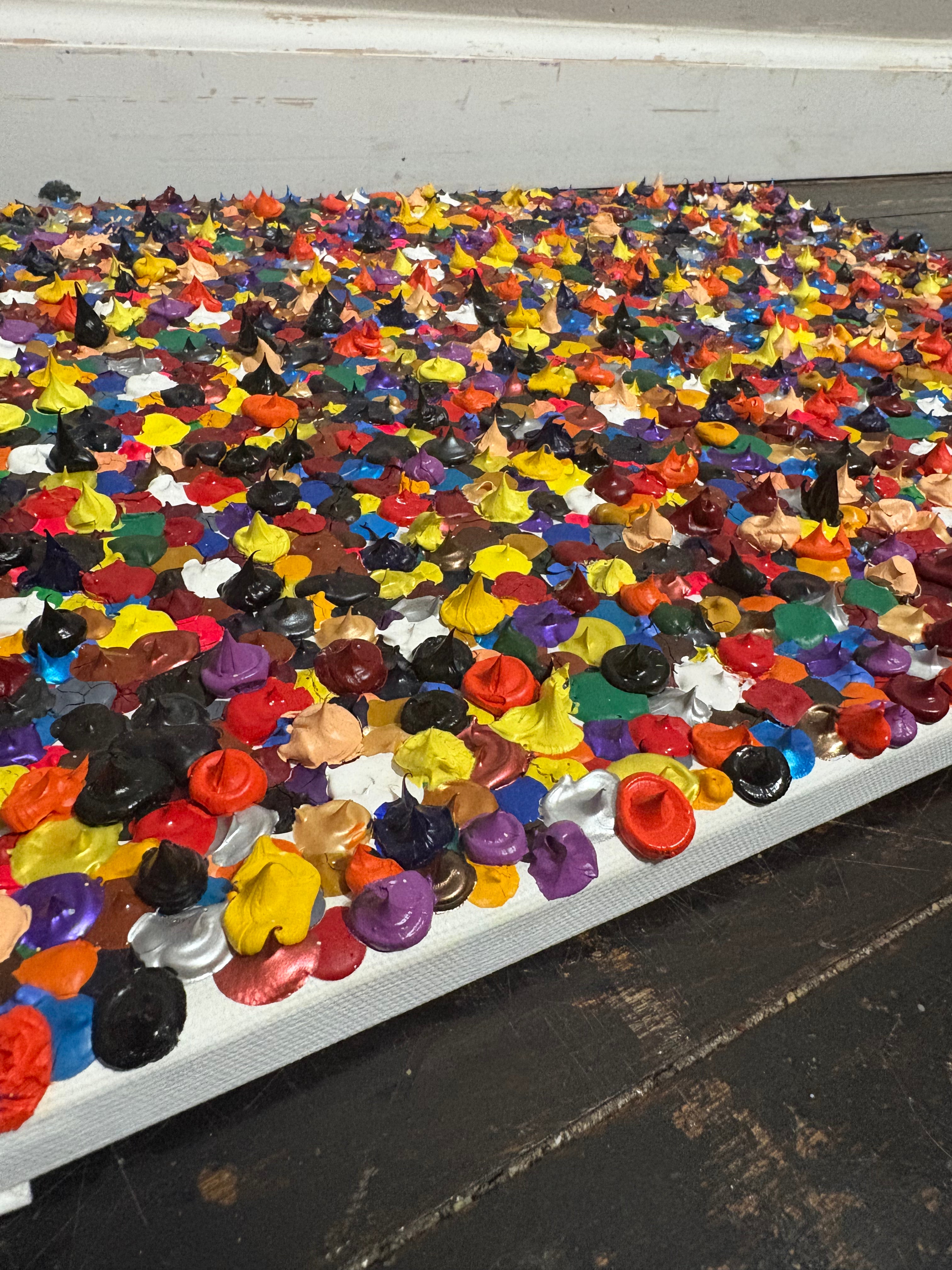 “Full of dots” custom canvas