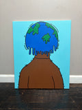 “My world” custom canvas