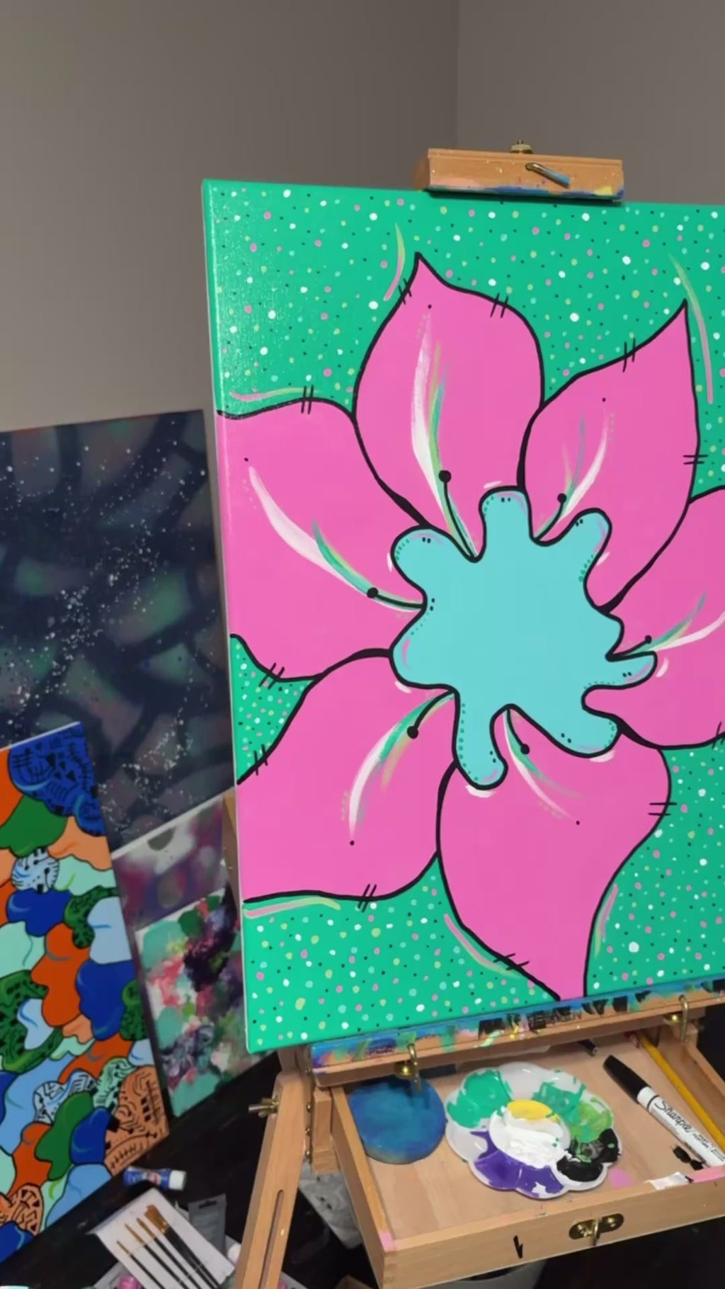 “The flower” custom canvas